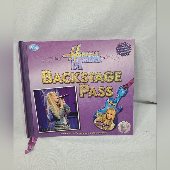 Hannah Montana backstage pass hardcover book - Picture 1 of 4